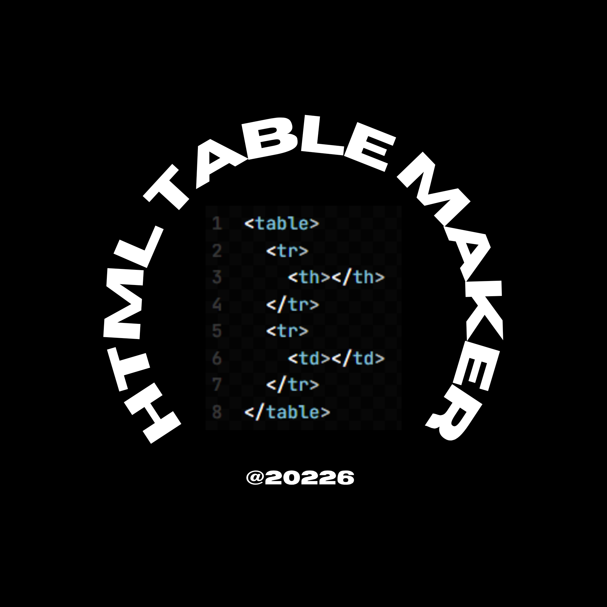 HTML table maker